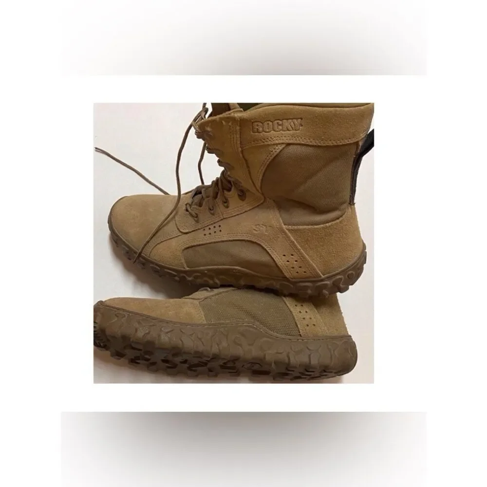 Rocky S2V Special Ops-Coyote Combat Military Men's Brown Tactical Boots Sz, 16 M